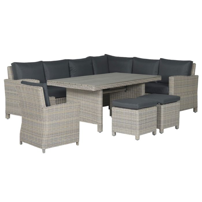 Lounge dining set discount wicker