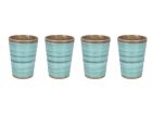 Bo-Camp Halo set van 4 melamine bekers - Aqua