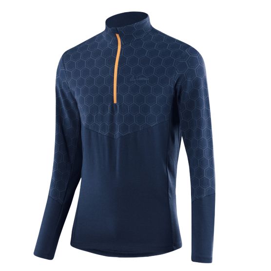 Loeffler Hywa Bruce donkerblauw heren longsleeve