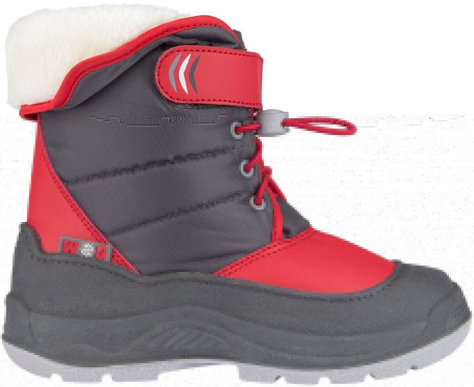 Winter-grip hoppin' bieber snowboots Jr - Antraciet/Rood