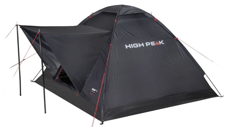 High Peak Beaver 3 zwarte Koepeltent