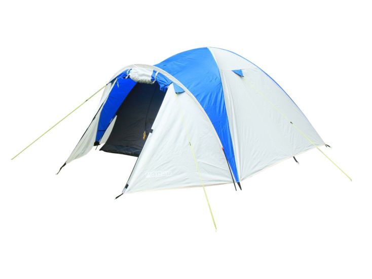 Tambu Acamp 4 koepeltent - Crème/Blue