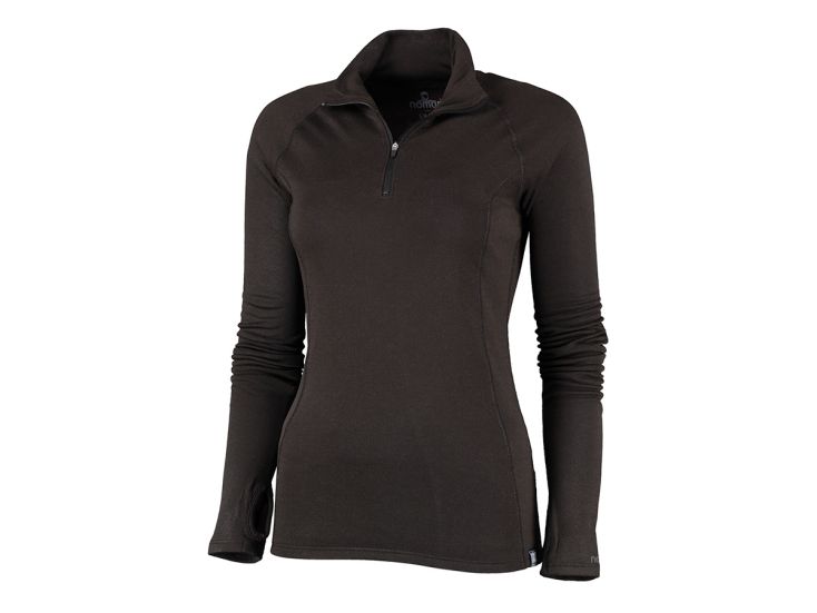 Nomad Rough Zip dames thermoshirt - Black