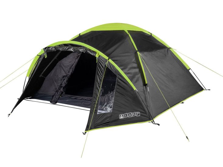 ACAMP RYAN 4-persoons koepeltent - Black