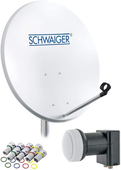 Schwaiger 714470 lichtgrijze 55 cm schotelset