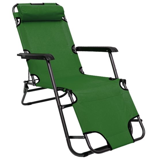 AMANKA 155 x 60 verstelbare relaxstoel - Green