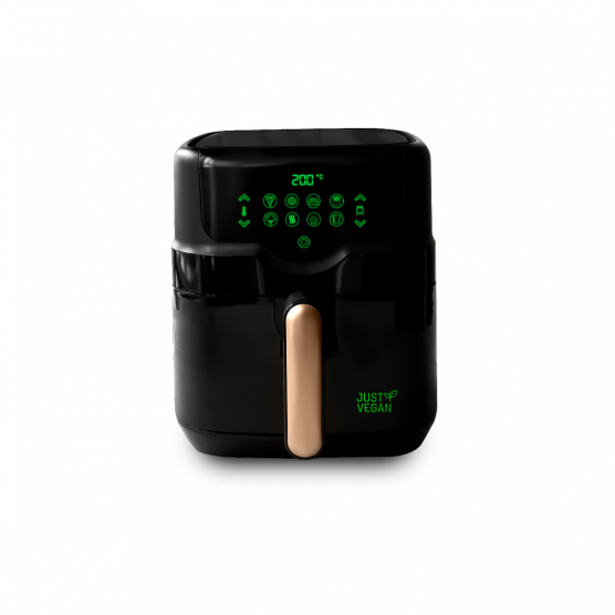 Just Vegan 4,5 liter zwarte airfryer