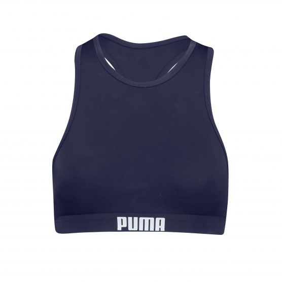 PUMA Navy dames Racerback bikini top