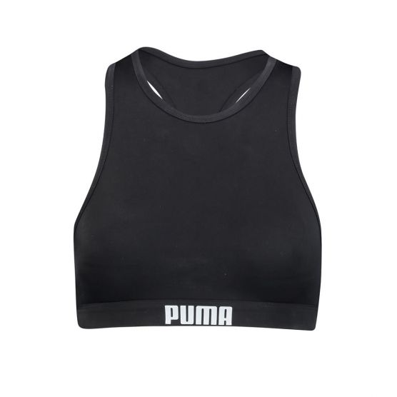 PUMA Racerback zwarte dames bikini top