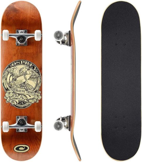 Osprey IN SK8 WE TRUST 78 cm DOUBLEKICK Skateboard