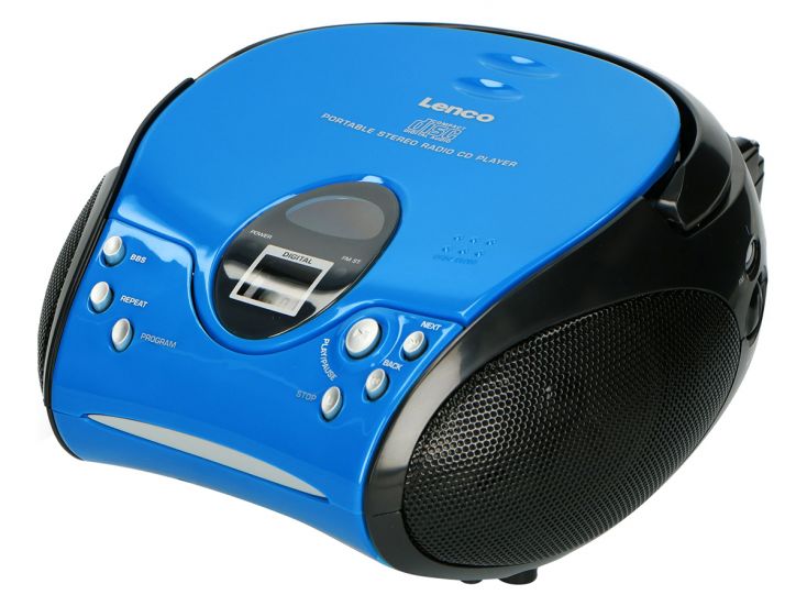 Lenco SCD-24 draagbare FM radio - Blue