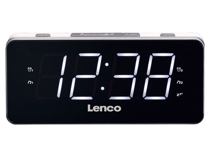 Lenco CR-18 White PLL FM wekkerradio