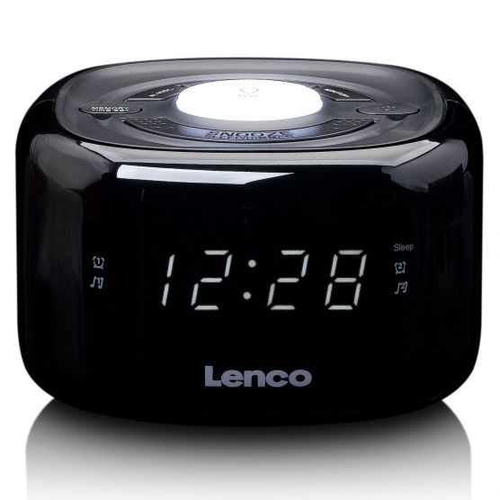 Lenco CR-12BK FM Wekkerradio