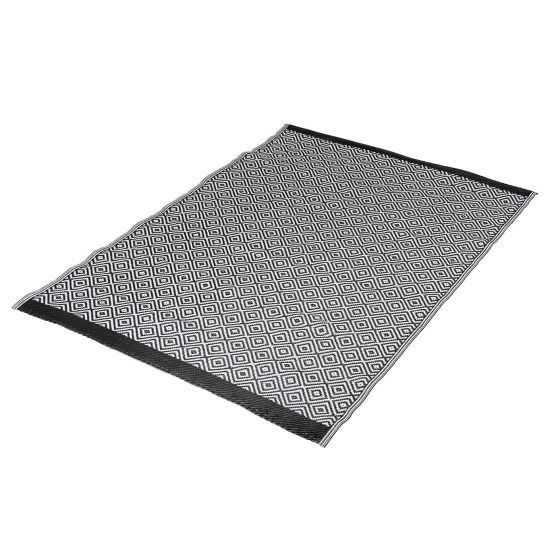 Bo-Camp Urban Outdoor Kingston Beach 180 x 120 cm zwart witte chill mat