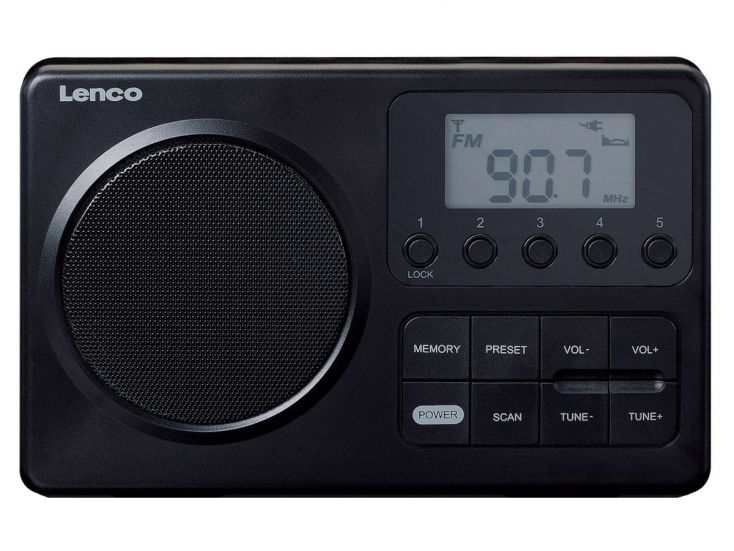 Lenco MPR-035BK Compacte draagbare FM Radio