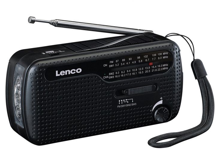 Lenco MCR-112BK Draagbare opwindbare noodradio