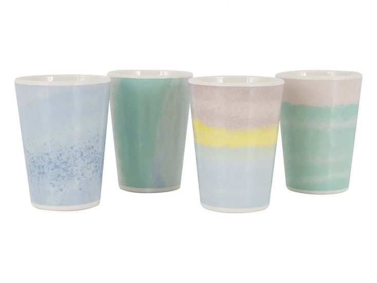 Bo-Camp Pastel Barfleur set van 4 bekers