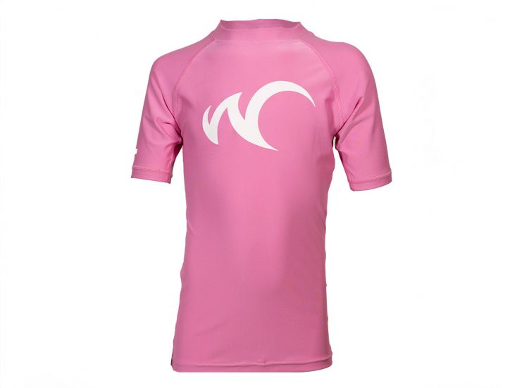 Watrflag Valencia korte mouw UPF 50+ Pink Kids Rashguard