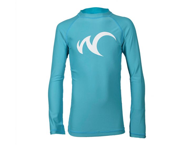 Watrflag Malaga lange mouw UPF 50+ Turquoise Kids Rashguard