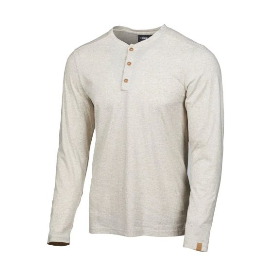 Ivanhoe Eje hemp beige heren shirt met lange mouwen