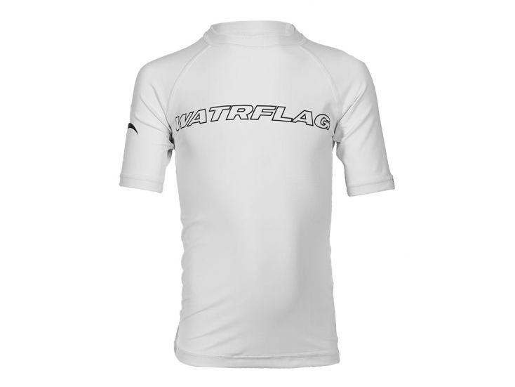 Watrflag Valencia korte mouw UPF 50+ White Kids Rashguard