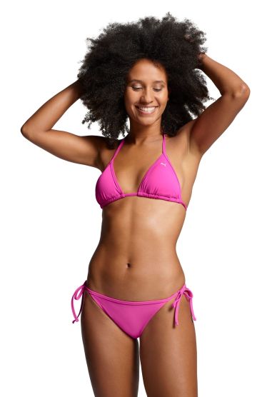 PUMA Neon Pink Side Tie bikinibroekje