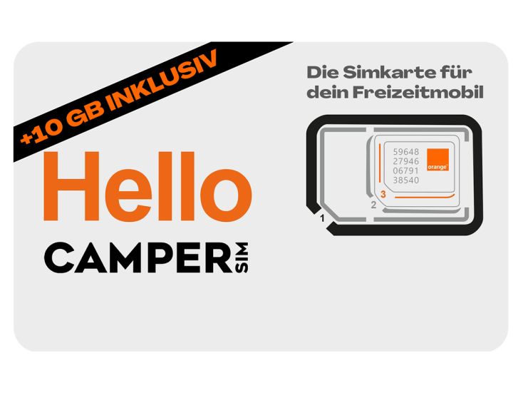 Campersim simkaart - 10GB