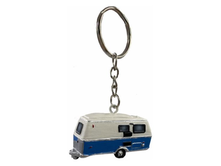 Retro caravan sleutelhanger