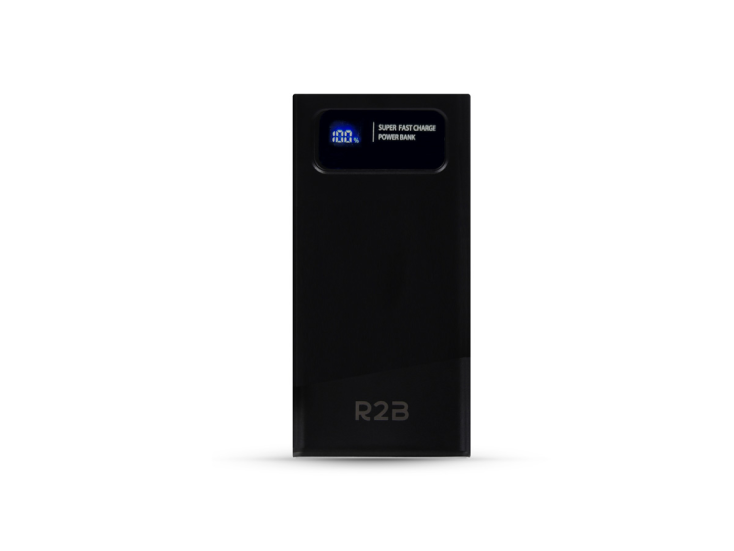 R2B 20.000 mAh Powerbank - Snellader & LED Display