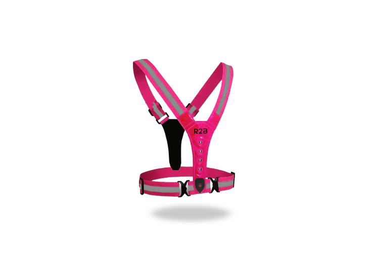 R2B Hardloopvest oplaadbaar - Hardloop Verlichting - Roze