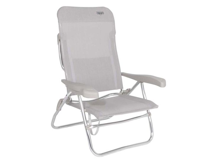 Crespo AL-223 Light Grey strandstoel