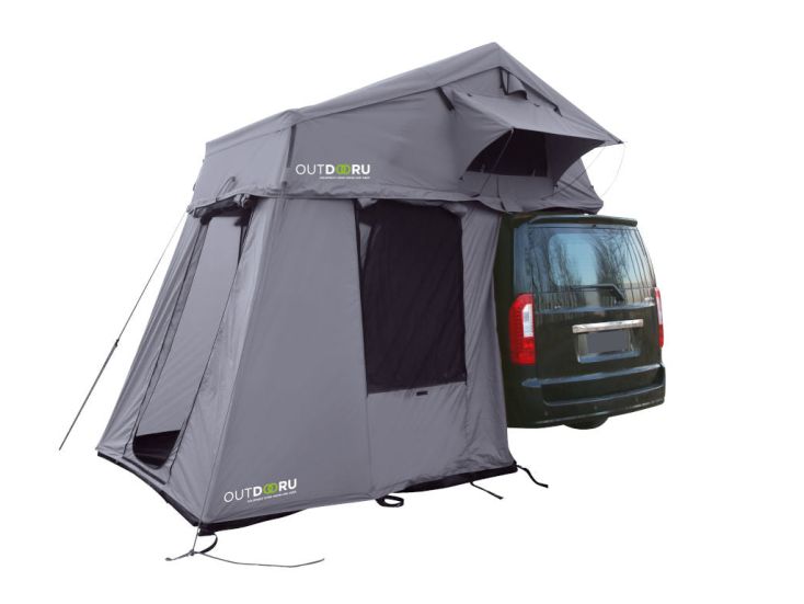 OutdoorU Family Plus 4 personen  Daktent - Grijs