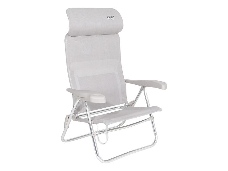 Crespo AL-205 Compact Light Grey strandstoel