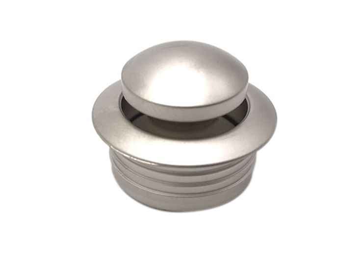 Obelink mini push-lock knop - Silver