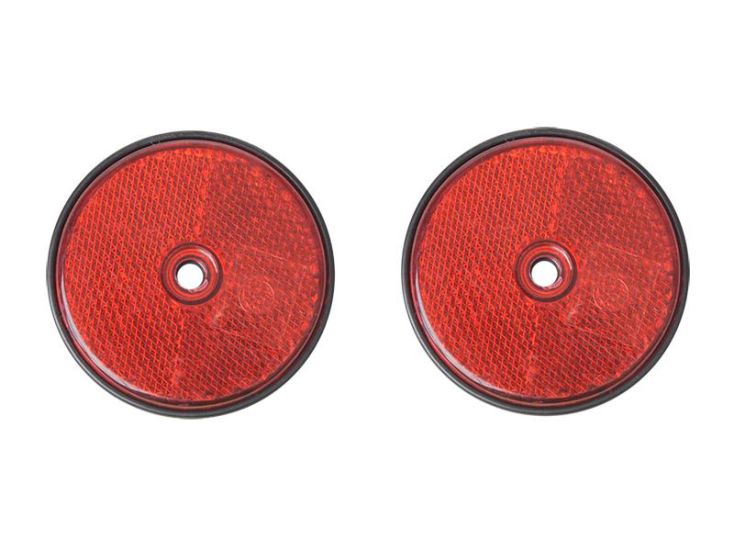 ProPlus ronde schroefbevestiging reflector - Red