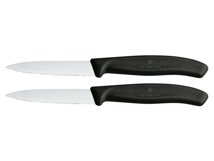 Victorinox Swiss Classic gekartelde schilmesjes set - Black