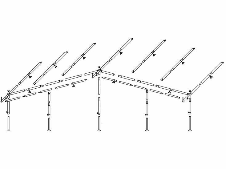 Obelink voortentframe staal 25 mm maat 21 - 22