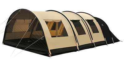 tent met ruime cabines