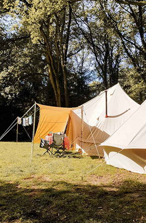 Een kijkje in de tent van Stefan