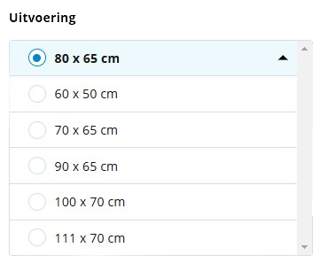 maten selectie Obelink Eclipse Combirollo